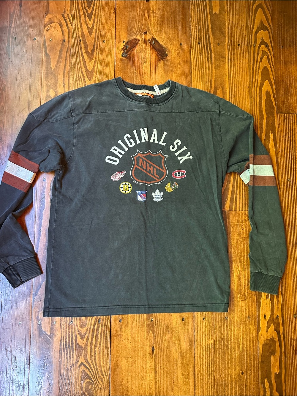 NHL Original Six Tee - Black with Orange & White Accents